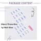 thumbnail image 2 of Fake Nails with Glue, Press on Nails Long Coffin Nails, Matte Heart Acrylic Nails Baby Blue Artificial French Tip-4PCS/Set, 2 of 4