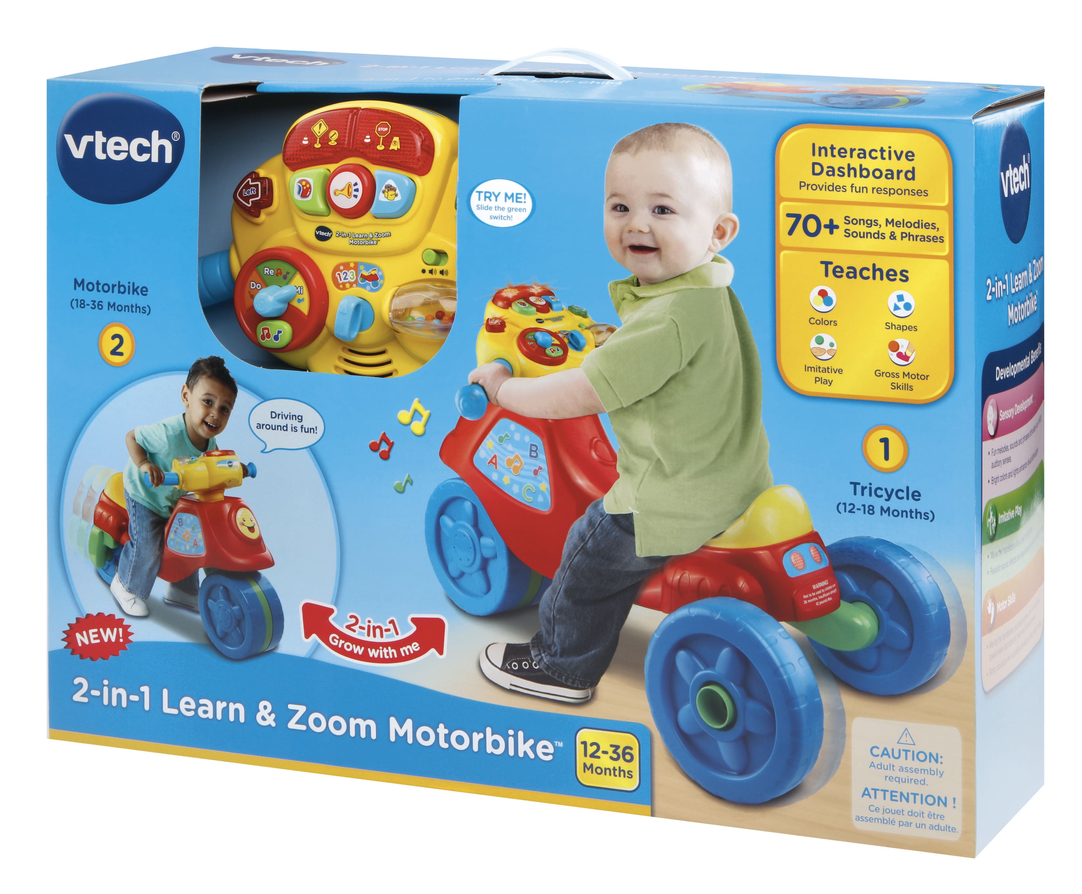 vtech 2 in 1 learn and zoom motorbike target