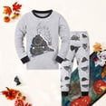 thumbnail image 2 of Xudanell Boys Pajamas 100% Cotton Truck Pjs Toddler 2 Piece Sleepwear Kids Winter Clothes Set 3t-10t (Grey, 9-10 Years), 2 of 9