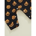 thumbnail image 7 of FEORJGP Toddler Baby Boys Girls Halloween Rompers 0 3M 6M 12M 18M 24M Infant Long Sleeve Jumpsuits All-over Pumpkin Print Round Neck Bodysuits Footiesshion Cute Comfy Clothes for Spring Fall, 7 of 7