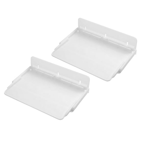 LITINKIMI Bedside Shelf Tray Foldable Bedside Shelf White 2PCS Wall Mounted Organizer