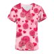 thumbnail image 3 of Fiudx Camisas de Mujer Top de Enfermera con Cuello En V y Manga Corta con Bolsillo Estampado para El Día de San Valentín para Mujer, 3 of 4