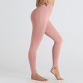 thumbnail image 5 of Kvture High Waisted Leggings for Women Tummy Control Buttery Soft Yoga Pants for Workout Athletic Running Pink S, 5 of 8