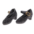 thumbnail image 3 of Estantes de Etiqueta CUTICAT de Exhibición de Mercancía Negro Zapatos de Muñeca con Correa de Tobillo, 3 of 7