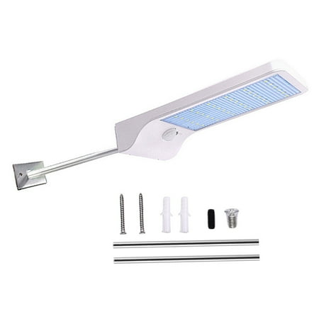 

450Lm 36Led Solar Street Light With Mounting Rod Sport Light Motion Sensor Light Garden Wall Light White