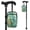 Gold Green Marble, variant on COEQINE Forearm Crutch Bag Walking Cane Accesories Beige Zebra Print Elbow Crutch Storage Organizer, 2 Zippered Pockets, Lightweight, Hands-Free, for Adults & Seniors
