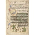 thumbnail image 2 of English 13th Century 23x32 Gold Ornate Wood Framed with Double Matting Museum Art Print Titled - A Duck; Bees, 2 of 4
