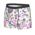 thumbnail image 2 of Fotbe Summer with Flamingo Men’s Total Support Pouch Boxer Briefs, X-Temp Cooling, Moisture-Wicking Underwear, Regular, Long-leg and Trunk-XX-Large, 2 of 9