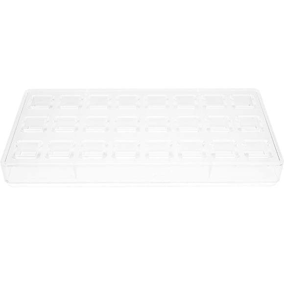KAKOWELY Molde para chocolate, 24 cavidades, cubos de chocolate, molde para hacer dulces, molde para repostería de cocina