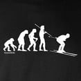 thumbnail image 3 of CafePress - Ski Evolution Long Sleeve Dark T Shirt - Long Sleeve Dark T-Shirt, 3 of 4