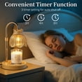 thumbnail image 4 of Maliowa Candle Warmer Lamp with Timer & Dimmer, Adjustable Height Electric Candle Warmer, Gift for Women, Birthdays & Housewarmings, Gold, 4 of 13