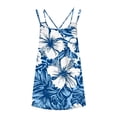 thumbnail image 3 of LPZOOGU Women's Tropical Floral Print V Neck Cami Tank Top Fashion Casual Loose Fit Sleeveless Spaghetti Strap Tunic T-Shirt, 3 of 4