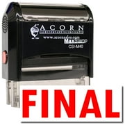 Large Self-Inking Final Stamp with Pink Ink