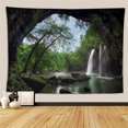 thumbnail image 3 of Tapiz para colgar en la pared JAMW paisaje natural del bosque 150X130cm, 3 of 3
