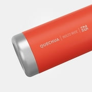 Quechua MH100, 25 oz, Stainless steel, Wide Opening Double Wall Insulated Bottle, Orange