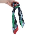 thumbnail image 4 of Unique Bargains 1 Pc Stylish Printed Banana Leaf Hair Elastics Hair Ties Black, 4 of 5