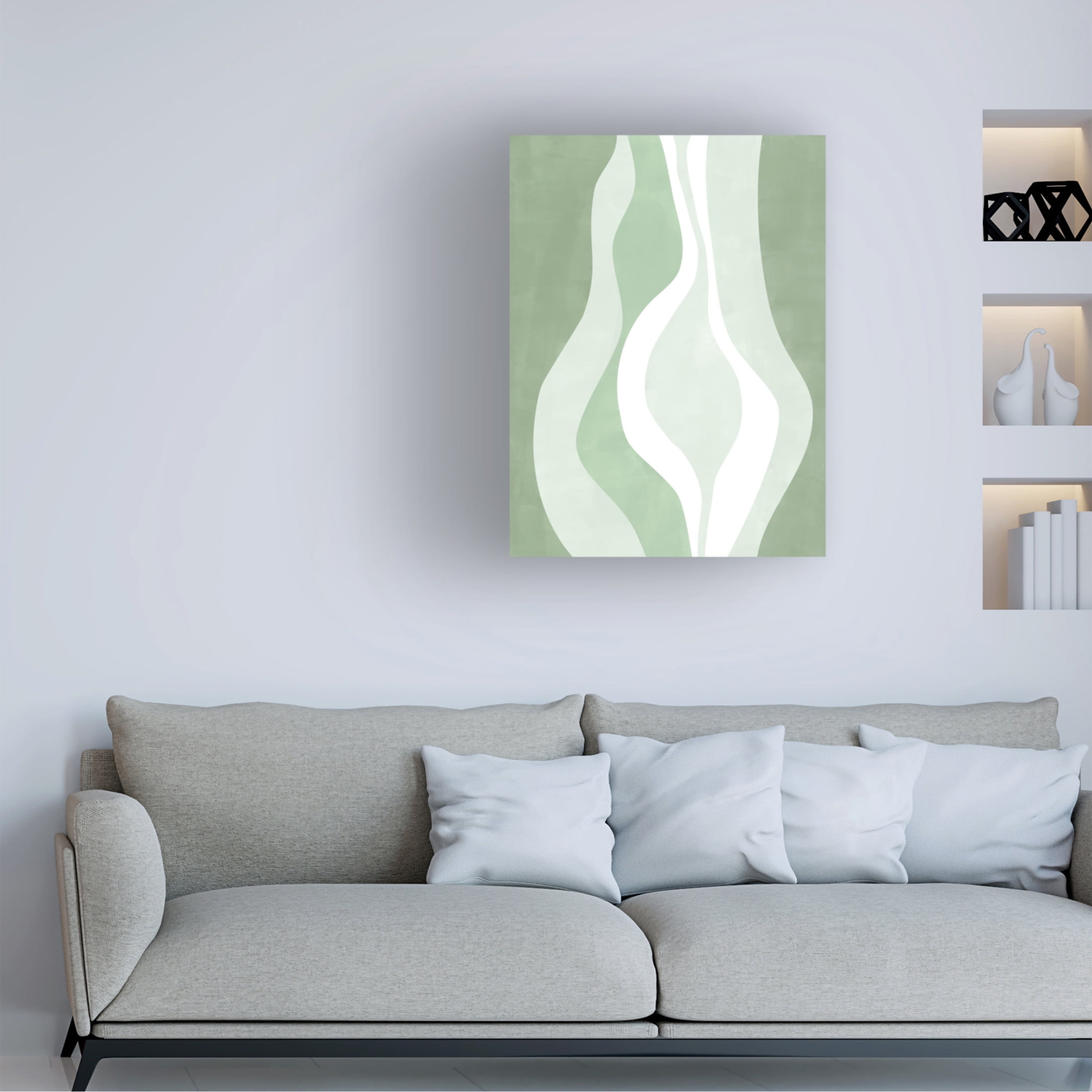 Trademark Fine Art Elena Ristova green4 Canvas Wall Art