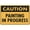 Warning Sign 3, variant on Caution Parking Lot Slippery ICY/Wet Exit Metal Tin Sign 12 x 8 Inches - Safety Warning Decor, Perfect for Street, Business, Home Wall, Outdoor Parking Use