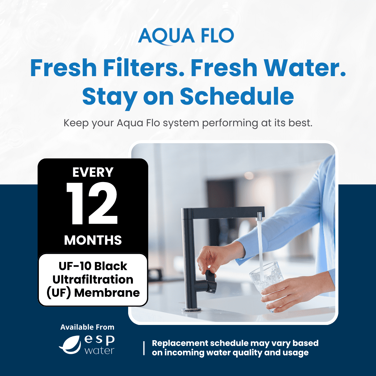 Aqua Flo UF-10 Ultra-Filter Black Replacement 0.2 Micron Fits 475 UF Series 65010093