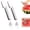 A, variant on KRONDO 2-Pack Stainless Steel Dual-Head Fruit Divider – Watermelon Slicer & Scooper for Easy Melon, Mango & Fruit Prep