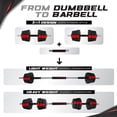 thumbnail image 4 of Yes4All Adjustable Dumbbell Set w/ Connector, Hexagon Plates, and Lock Collars, 44 Pounds, 4 of 7