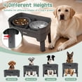 thumbnail image 4 of Comederos elevados para perro Bsemax ajustables en 4 alturas, 4 of 9