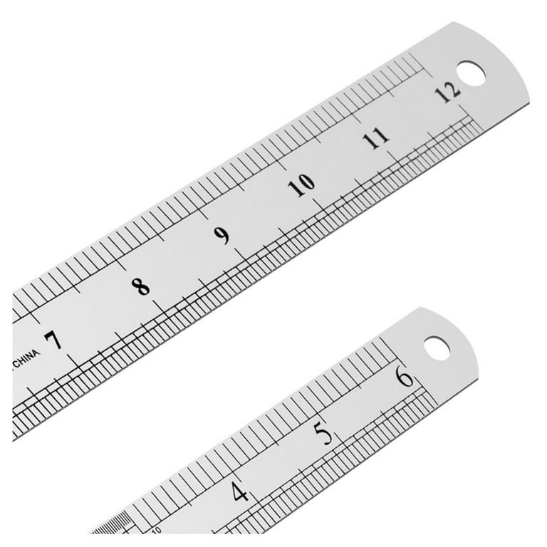 6 8 12 14 Inch Metal Rulers Pack of 4 Steel Rulers - China Steel