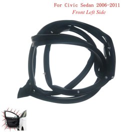 4-Piece Window Molding/Weatherstrip Trim Seal Set For 2007-2019 Toyota Tundra Double Cab (Front & Rear Narrow Doors) - Black, Replaces OEM #68160-0C020 Etc.