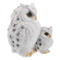 thumbnail image 4 of OUNONA Resin White Owl Family Statue Detailed Craftsmanship Weatherproof Garden Ornament, 4 of 5
