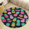 thumbnail image 4 of Flamingo Pattern Round Rugs -Washable Non-Slip Small Round Area Rug Throw Soft Circle Rugs for Bedroom, Modern Print Indoor Carpet for Entryway Sofa Living Room, 4 of 6