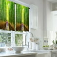 thumbnail image 2 of LALILO Kitchen Curtains and Valances Set of 3 36" Bamboo Window Treatment Tiers for Window Decor, 2 of 5