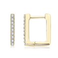 thumbnail image 1 of Earrings Square Moissanite Earrings for Women S925 Sterling Silver Xmas, 1 of 3