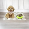 thumbnail image 2 of Cdoffice Alfombrilla De Alimentación Para Gatos, Alfombrilla De Alimentación Para Perros, Alfombrilla Absorbente Para Cuenco Para Perros Y Gatos (Beige, 12.0 X 19.1 In), 2 of 5