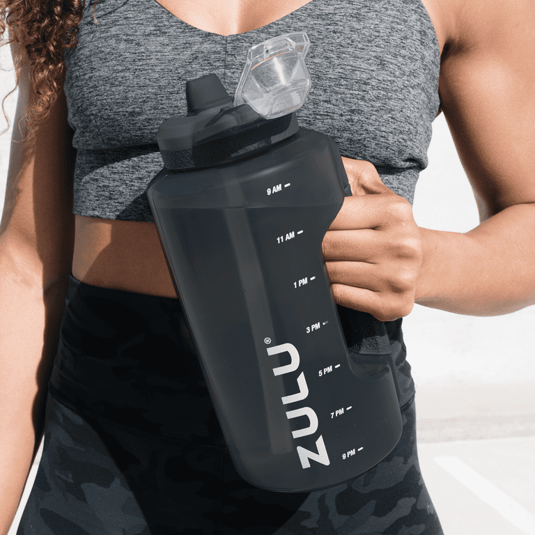  ZULU Half Gallon Water Bottles with Hydration Tracking