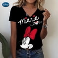 thumbnail image 4 of Camisetas de Disney con estampado 3D de Mickey Mouse para mujer, ropa informal de manga corta con cuello en V, Harajuku, Y2K, Hip Hop, novedad de verano, 4 of 4