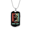 Military Chain (Gold), variant on Camper Necklace Crazy Hike Lady Dog Tag Necklace Stainless Steel 24" Chain Silver Tone or Gold Tone