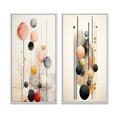 thumbnail image 2 of Designart "Retro Pastel Opulence Circular Geometry II" Modern Geometric Framed Wall Art Set Of 2 - Modern Black Gallery Wall Frame Set For Home Decor, 2 of 6
