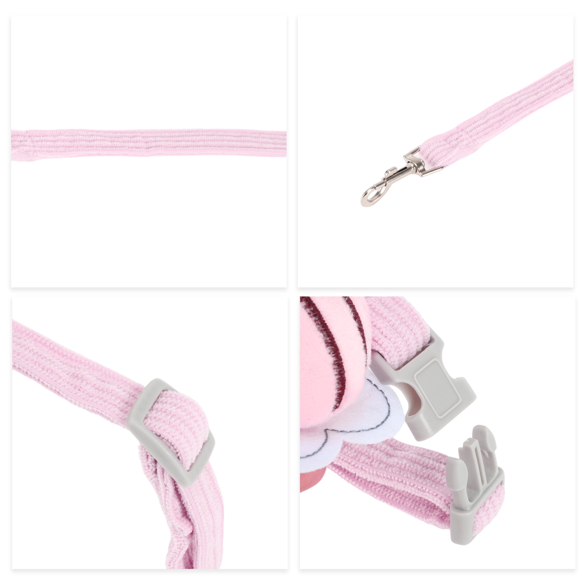Unique Bargains Adjustable Easy Control Dog Vest Cat Harness and Leash Set Pink M