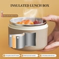 thumbnail image 2 of RYGRZJ Round Portable Insulated Lunch Box Thermal Bag for Lunch Picnic Food Storage!, 2 of 5