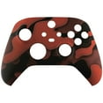 thumbnail image 7 of eXtremeRate Replacement Red Black Camouflage Front Housing Cover for Xbox Core Controller, 7 of 7