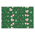 thumbnail image 3 of Merry Christmas Xmas Cookies Snowflake Candy Cane Dining Table Placemats 4PCS Heat-resistant Placemats 12 X 18 Inch Winter Table Mats for Party Kitchen Dining Decoration for Kitchen Dining Table, 3 of 5