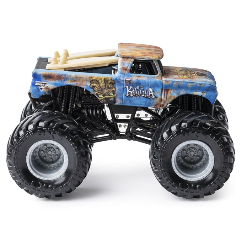BIG✼KAHUNA Monster Jam, Official Big Kahuna Monster Truck, Die-Cast Vehicle