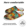 thumbnail image 6 of Daiia Colorful Hawaii Palms Print Women’s Fuzzy Slippers Memory Foam Lightweight House Shoes Cozy Loafer Flannel House Shoes-37/38, 6 of 7