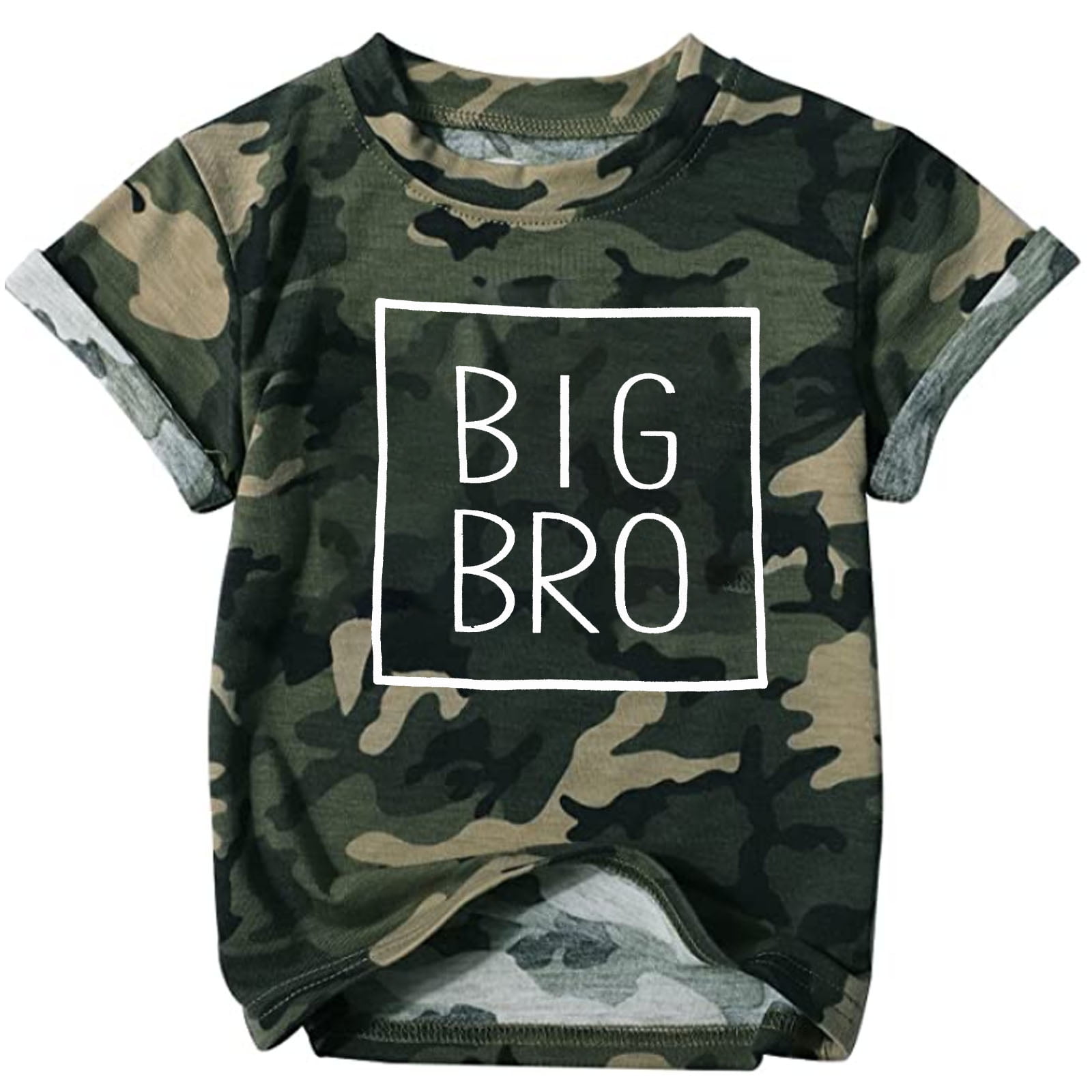 MOUSYA Big Brother Shirt Toddler Baby Boy Tshirt Infant Short Sleeve