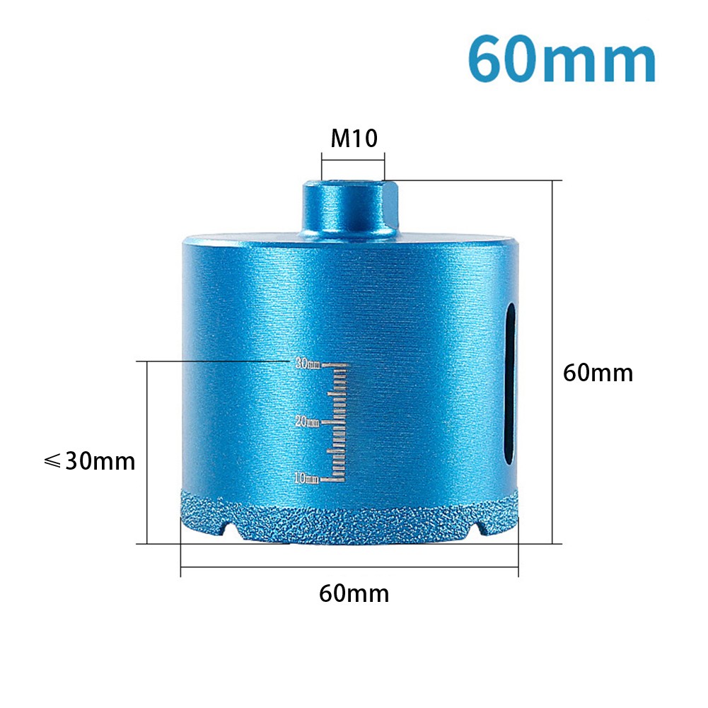M10 Thread Vacuum Diamond Brazed Hole Opener For Angle Grinder Cutting