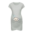 thumbnail image 1 of Robe de Maternité Sans Manches pour Femmes, Imprimé Lettre Dessin Animé, 1 of 6