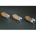 thumbnail image 3 of NUUK Wooden Deluxe Magnetic Universal Hooks, 3 Pack, Brown, 3 of 8