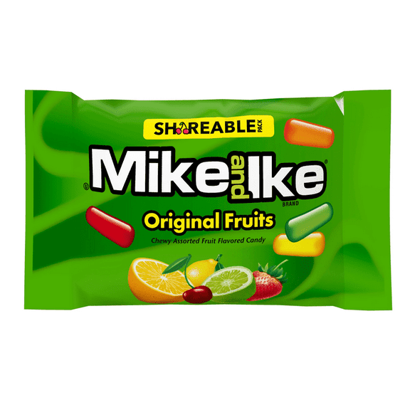 MIKE AND IKE. 3.5 oz Bags - Pack of 12 Bags- Delicious Classic Flavors - Tasty Fruity Chewy Candy - Perfect for Anytime and Anywhere