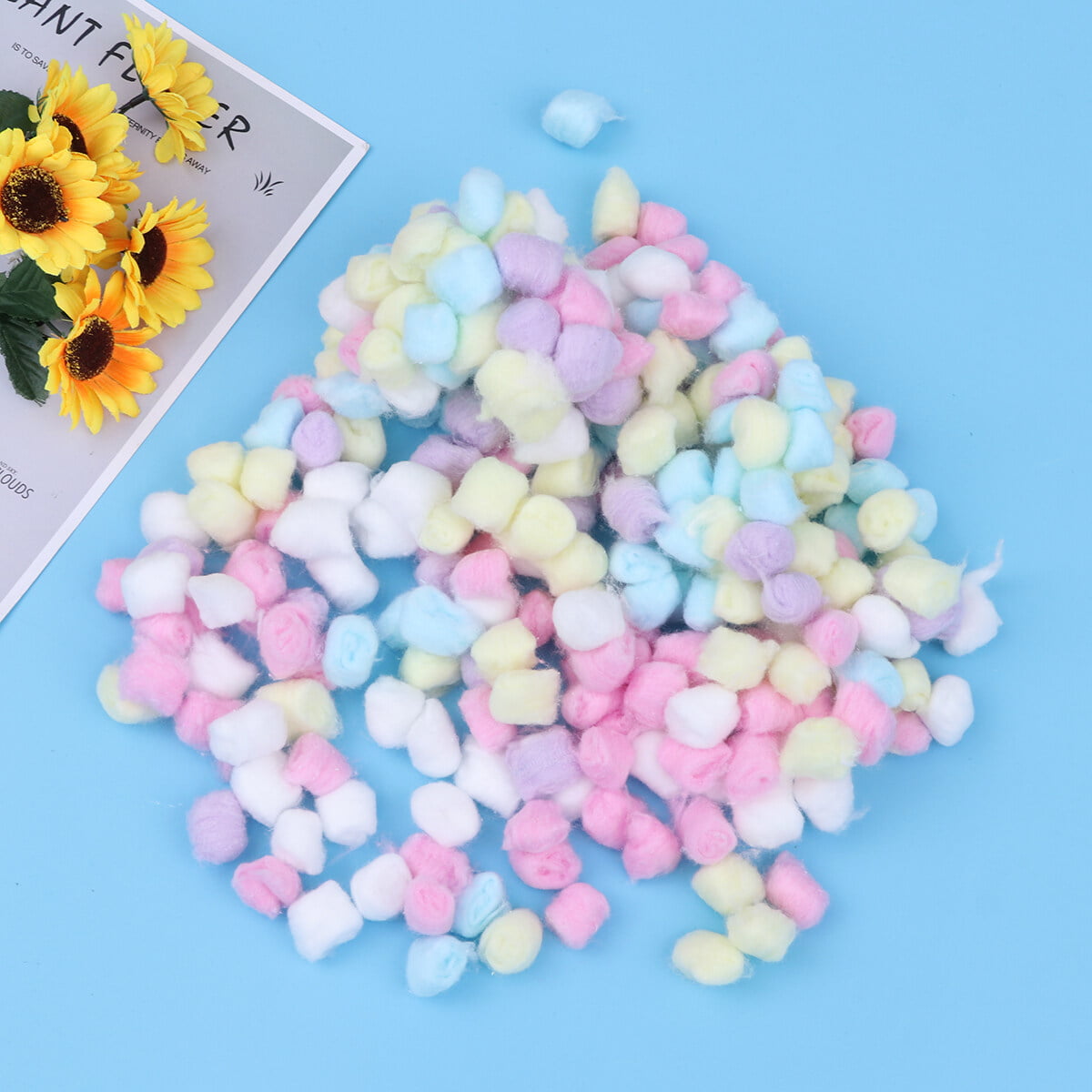 Lurrose Cotton Balls Color Makeup Cotton Balls for Home Use 1 Bag/ 500g -  AliExpress