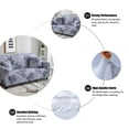 thumbnail image 6 of 1 2 3 4 Seater Printed Sofa Cover Couch Slipcover, Elastic Stretch Armchair / Loveseat / Couch Sectional Sofa Slipcover Furniture with 1 Pillowcase Protector Dog Pet, 6 of 9